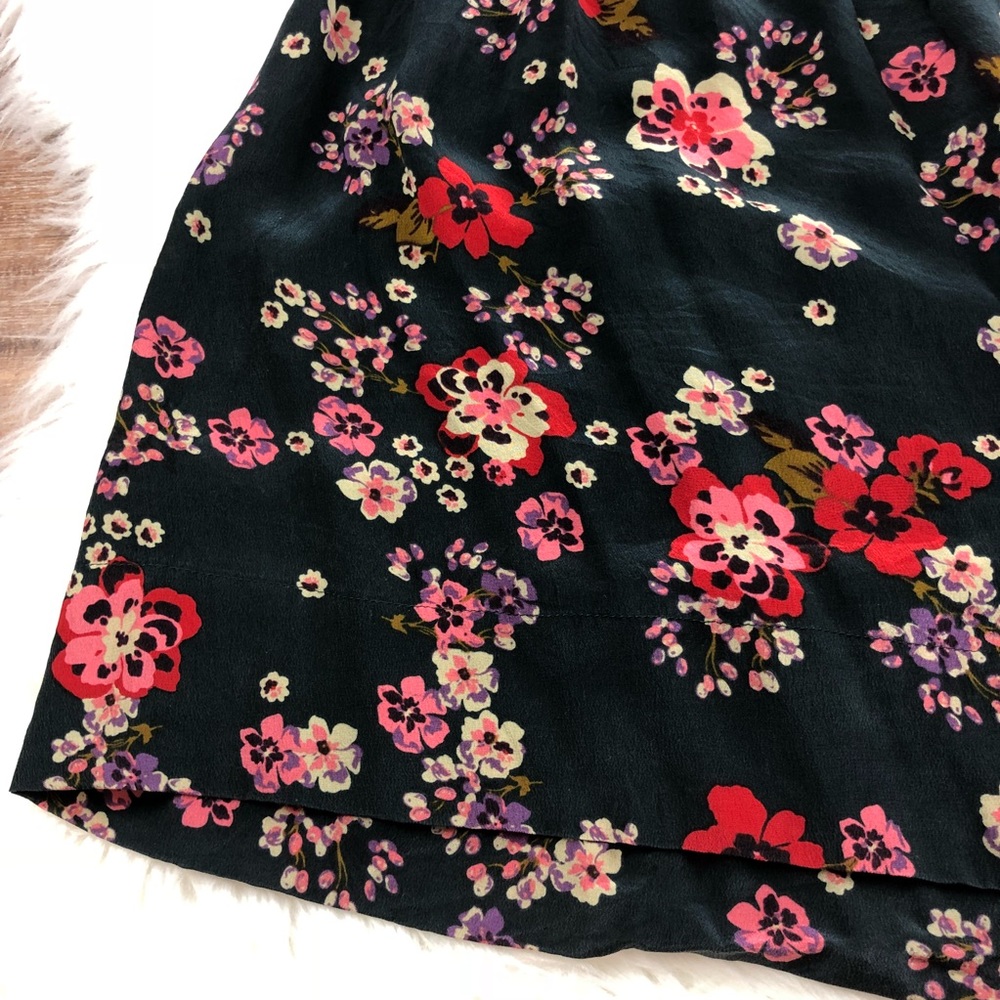 Anthro Odille | Silk Deuxhill Cowl Floral Blouse 2 - Picture 8 of 8